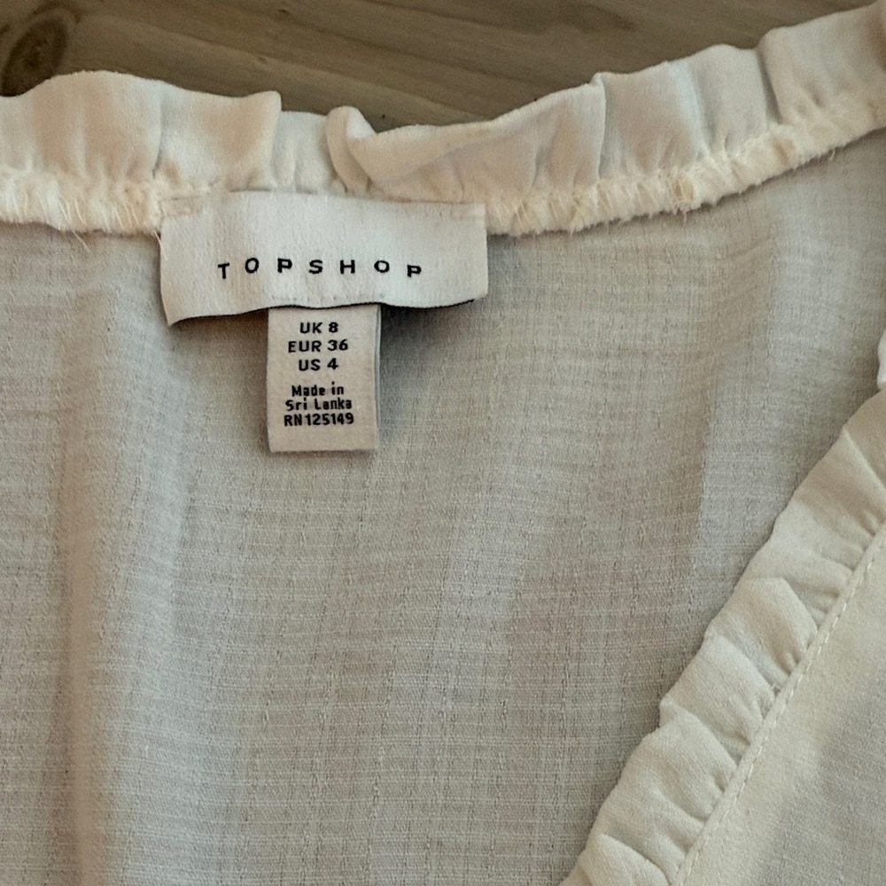 A New Day Cream Ruffled Blouse - Picture 2 of 2